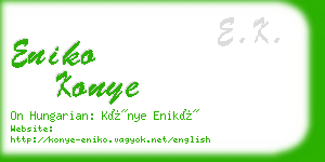 eniko konye business card